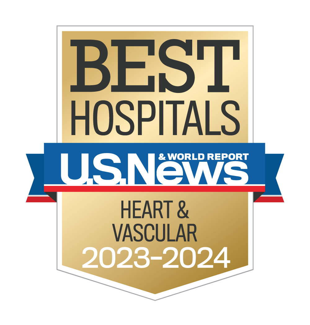 Heart & Vascular US News badge 2023