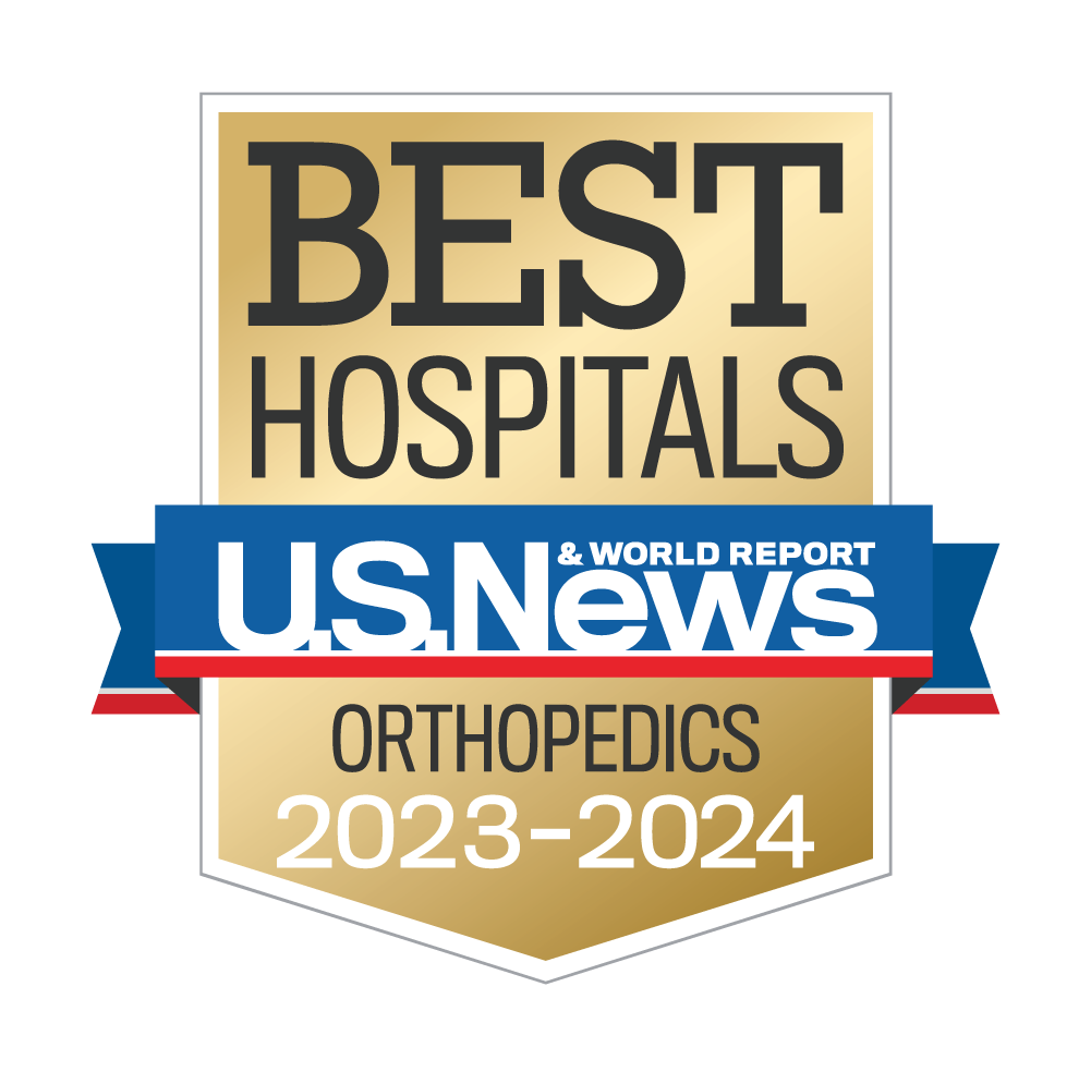 US News Orthopedics badge 2023