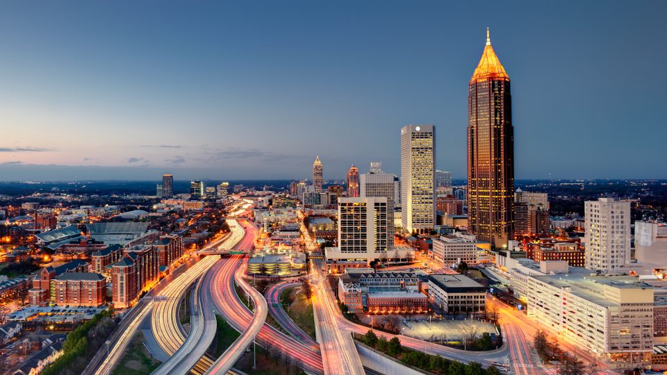 View of Atlanta skyline