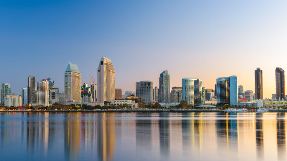 The San Diego skyline